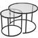 Linento Sofabordssæt Aurum Double Small Sort Sofabord 2stk