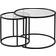 Linento Sofabordssæt Aurum Double Small Sort Sofabord 2stk