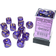 Chessex Borealis Purple/White 16mm D6 12 Dice Block