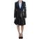 Exte Two Piece Suit Skirt & Blazer - Black/Blue