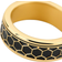 Seizmont Enthumema Honeycomb Antistress Ring - Gold/Black