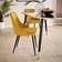Dunelm Shea Set of 2 Dining Chairs Velvet Old Gold Kitchen Chair 82cm 2pcs