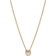 Pandora Era Bezel Lab Grown Pendant Necklace - Gold/Diamond