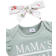 Shein Baby Girls' Letter Printed Short Sleeve Romper And Flower Print Skirt Set