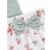 Shein Baby Girls' Letter Printed Short Sleeve Romper And Flower Print Skirt Set
