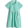 H&M Girls Green Checked cotton school dress 4-5Y