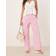 Gina Tricot Byxor Dina Linen Trousers - Rosa