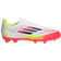 adidas F50 League Laceless Firm Multi-Ground Kids Støvler - Cloud White/Core Black/Solar Yellow