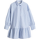 H&M Cotton Poplin Shirt Dress - Light Blue/Striped (1268773001)