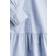 H&M Cotton Poplin Shirt Dress - Light Blue/Striped (1268773001)