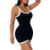 Shein Zolique Seamless Color-Contrasting Hot Girl Jumpsuit Unitard, Slim-Fit Bodycon Camisole Jumpsuit Unitard