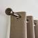 Dunelm Ashton Extendable Metal Eyelet Curtain Pole - Gunmetal 120cm