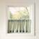 Dunelm Bees Café Style Unlined Slot Top Single Curtain - Sage 148x45cm