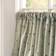 Dunelm Bees Café Style Unlined Slot Top Single Curtain - Sage 148x45cm