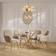 LPD Casa Gold Dining Table 90cm