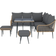 OutSunny 84G-547V70LR - Light Brown Outdoor Lounge Set, 1 Table incl. 3 Sofas