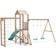 Dunster House SquirrelFort Climbing Frame with Double Swing