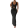 Shein Dam sommar Enfrgad Twisted Halter Neck Vest Topp med sidoslits och sjjungfru midikjol Sexig st set