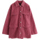 Lindex Cotton Twill Cargo Jacket - Dark Dusty Pink