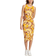 adidas Women's x Farm Premium Dress - Semi Spark/Bright Orange/Shadow Red