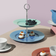 Lyngby Porcelæn Porcelæn Rhombe Color Kakfat 27 cm Kakfat 27cm