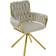 Canora Grey Avakate Velvet Metal 87 cm H x 63 cm W x 50 cm D Armchair 87cm