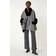 Roman Faux Fur Pocket Knit Cape - Black