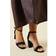 Dorothy Perkins Womens Wide Fit Spark High Block Heel Sandals - Black