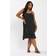 Yours Crinkle Mini Dress - Black