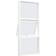 Sparvinduer GE0004 PVC Tophængte vinduer Vindue med 2-lags glas 40x135cm