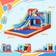 OutSunny 4 in 1 Bouncy Castle with Slide Pool Trampoline Climbing Wall Blower