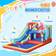 OutSunny 4 in 1 Bouncy Castle with Slide Pool Trampoline Climbing Wall Blower