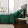 Hotel Cotton 230 Thread Count Stripe - Emerald Duvet Cover Green (230x220cm)