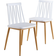 Home Source 5056065465990 White Kitchen Chair 84cm 2pcs