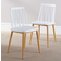 Home Source 5056065465990 White Kitchen Chair 84cm 2pcs