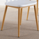 Home Source 5056065465990 White Kitchen Chair 84cm 2pcs