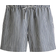 H&M Linen Blend Drawstring Shorts - Navy Blue/Striped