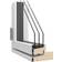 Sparvinduer SH0202 Træ Sidehængt vindue Vindue med 2-lags glas 82x35cm