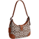 Coach Hamptons Hobo In Signature Jacquard With Crystals - Silver/Polished Amber