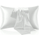 Shein 1pc Satin Pillowcase, Silk Pillow Case For Hair And Skin, Luxurious And Silky Smooth, Ultra Soft And Breathable, No Filler, Machine Washable Pillow Case White (74x48cm)