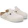 Birkenstock Boston Soft Footbed Suede Leather - Antique White