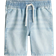 H&M Cotton Denim Shorts - Light Denim Blue (1276398001)