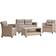 Ambia 1694002901 Lounge-Set, 1 Tisch einschl. 2 Stühle & 1 Sofas