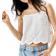 H&M Embroidered Tie-Strap Top - White