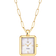 Sif Jakobs Chiara Pendant Clock Necklace - Gold/White/Sapphire