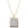 Sif Jakobs Chiara Pendant Clock Necklace - Gold/White/Sapphire