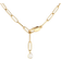 Sif Jakobs Chiara Pendant Clock Necklace - Gold/White/Sapphire