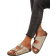 Shein Women's Simple Summer Open Back Comfortable Holiday Buckle Flat Mules Sandals In Beige Color