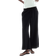 H&M Cropped Trousers in Linen Mix - Black