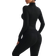 Shein FWH Women's Fashion Yoga Outdoor Running Commuting Dating Sun Protection Essential Stretch Comfortable Back-Shaping Abdominal-Toning Slimming Fitness Retro High-End Street Elegant Sportswear Running Workout Wear Zipper Stretch Minimalist Fashion Sexy Fitted Long-Sleeve Yoga Jacket